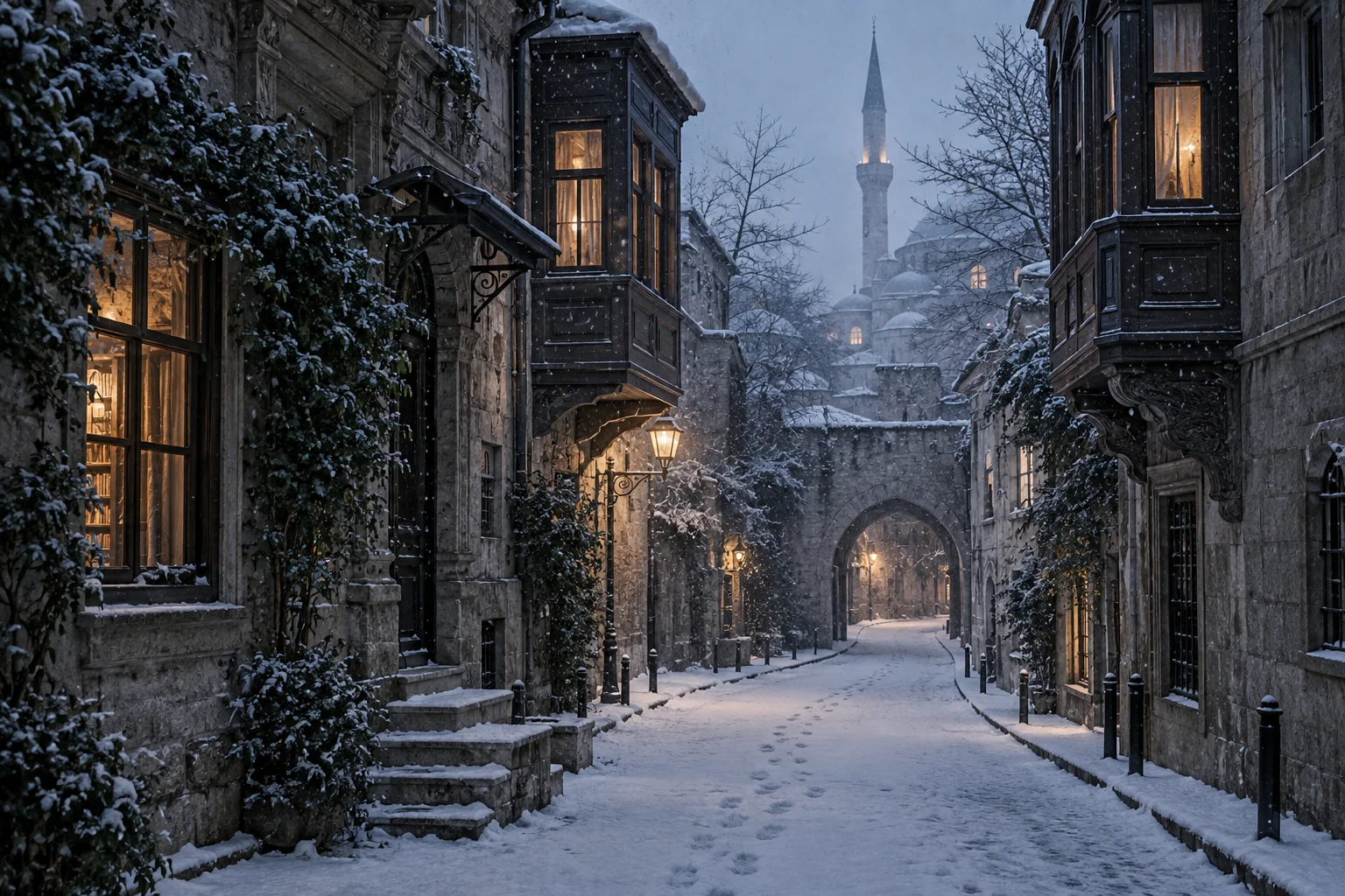 Kar Yağarken İstanbul